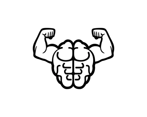 Musculation Illustration Logo Musculaire — Image vectorielle