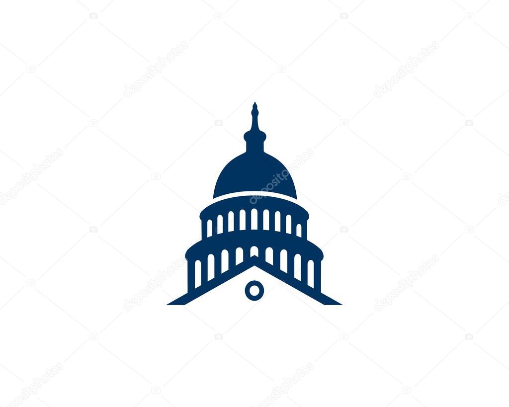 capital city dome building vector 