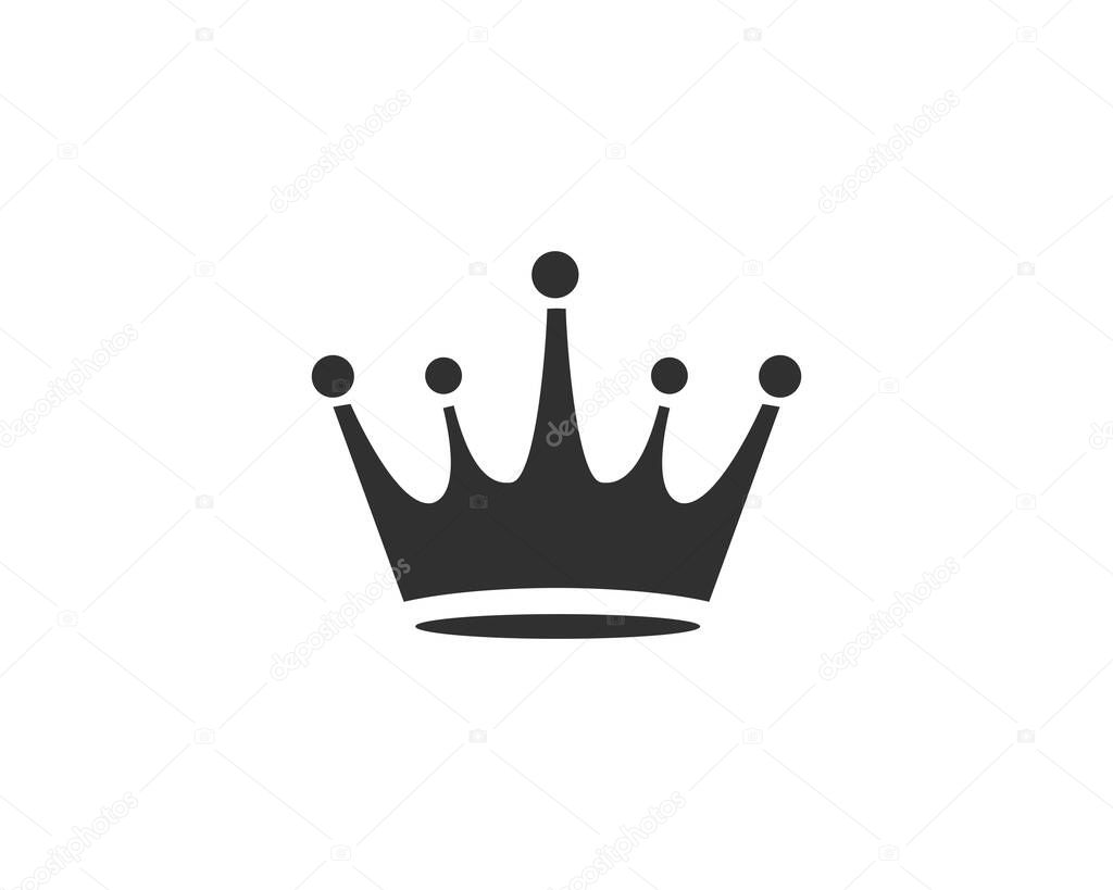 Simple Crown vector silhouette