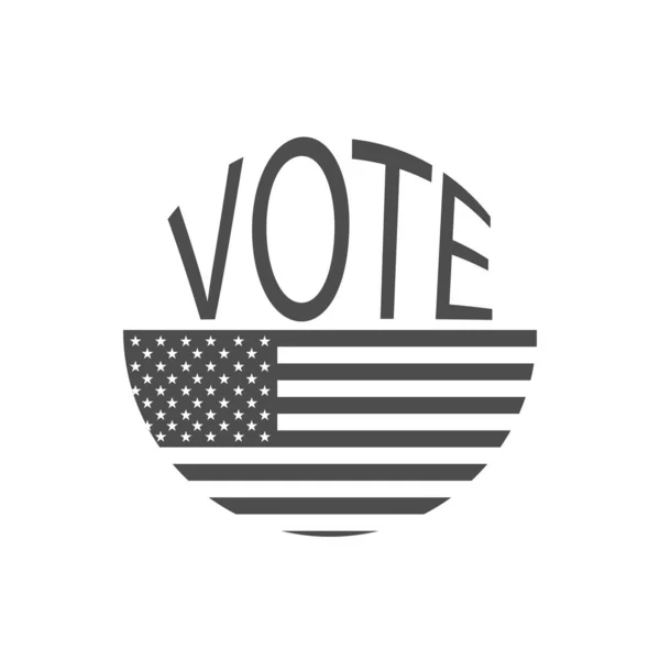 Élection Présidentielle Vote 2020 Nous Vote Américain Électeur Choisir Signe — Image vectorielle