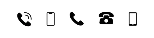 Значок Контакту Телефон Мобільна Іконка — стоковий вектор