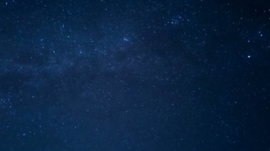 Yıldızlı takımyıldızları hareket ve meteor yağmuru, kışın evren alanı derin mavi gökyüzü, dış uzay