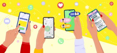 Telefonları olan eller