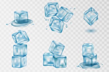 Gerçekçi buz küpleri