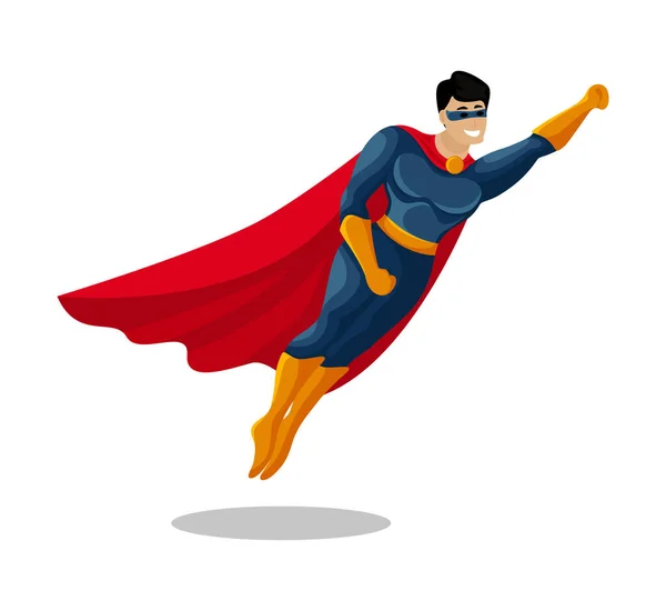 Een held. Superheld personage — Stockvector