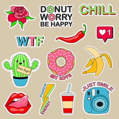 Bir ergen için çıkartmalar.