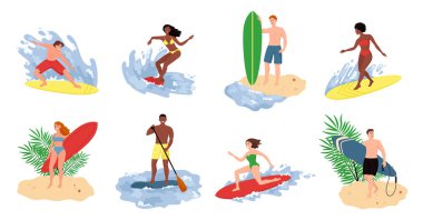 Mayo sörfü. Vektör