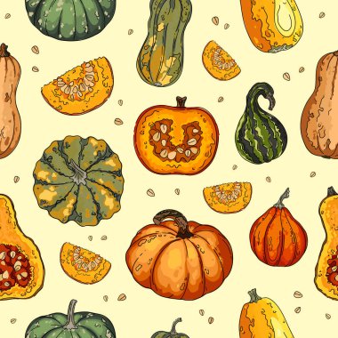 Balkabakları pürüzsüz desen