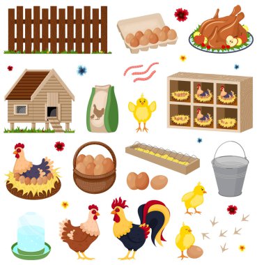 Tavuk kümesi seti