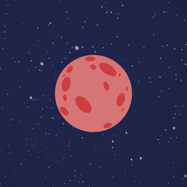 Soyut çizgi film gezegen