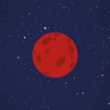 Soyut çizgi film gezegen