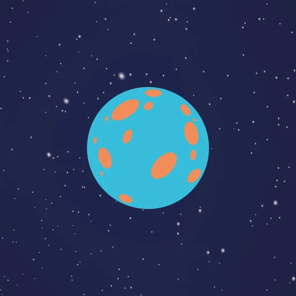 Resumen Dibujos animados planeta — Vector de stock