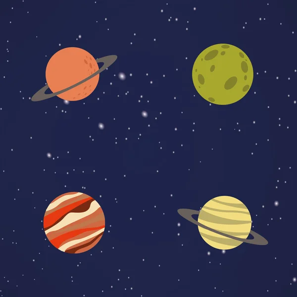 Streszczenie Cartoon planet — Wektor stockowy