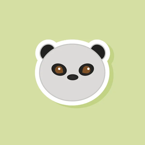 Linda cara de panda — Vector de stock