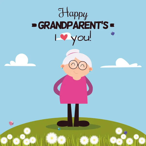 Cartoon happy grandma Vector Art Stock Images | Depositphotos Cartoon happy grandma Vector Art Stock Images | Depositphotos