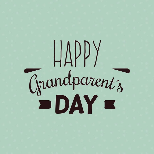 Happy Grandparents day — Stock Vector