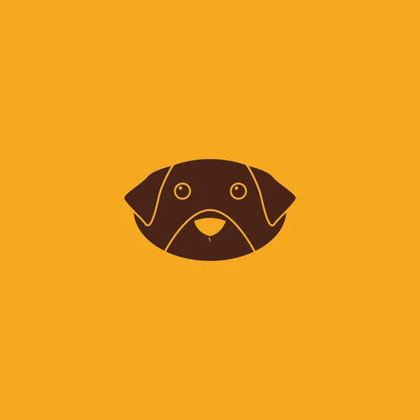 Leuke hond gezicht — Stockvector