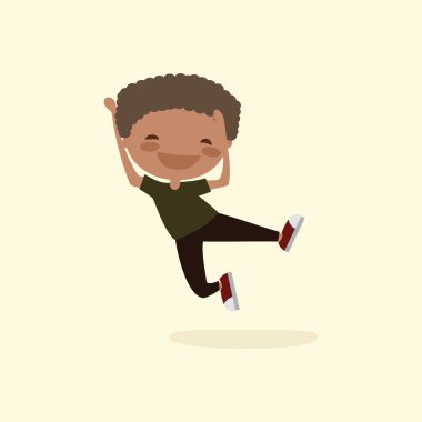 Sevimli çizgi film çocuk