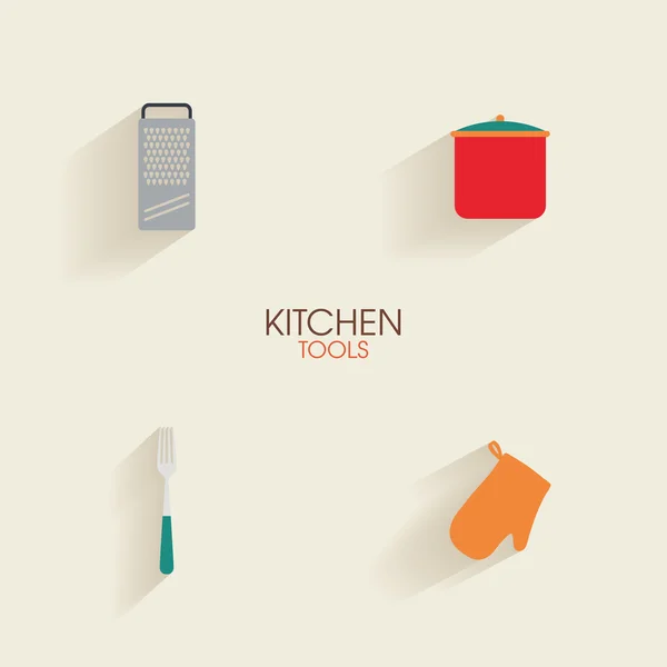 Αφηρημένη κουζίνα εργαλεία — Διανυσματικό Αρχείο