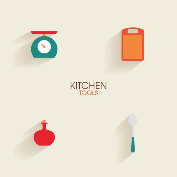 Abstrakte Küchengeräte — Stockvektor