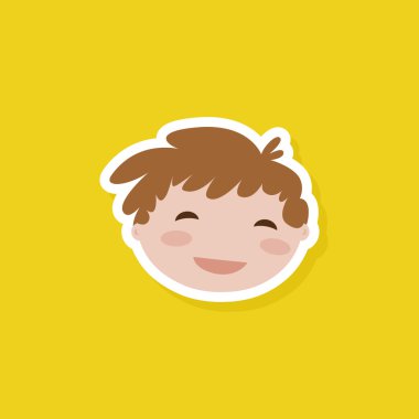 Sevimli çizgi film çocuk