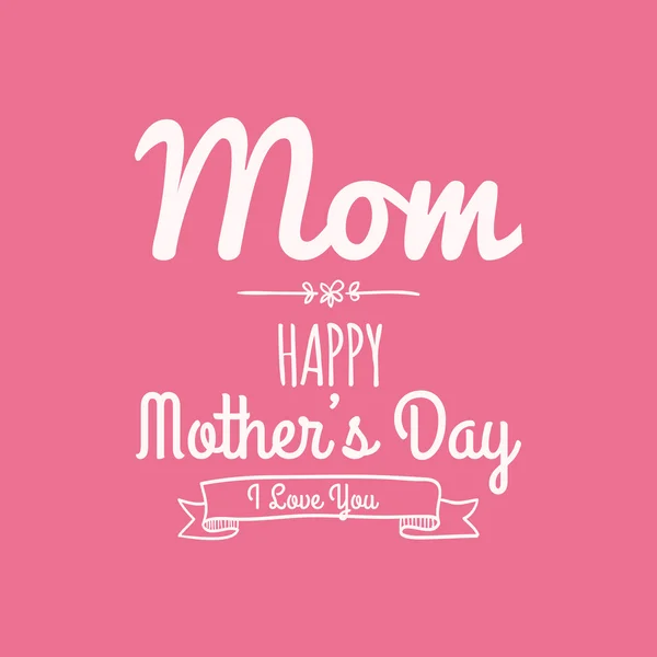 Happy mother day — Stock Vector