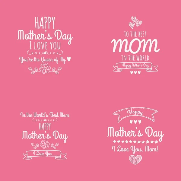 Happy mother day — Stock Vector