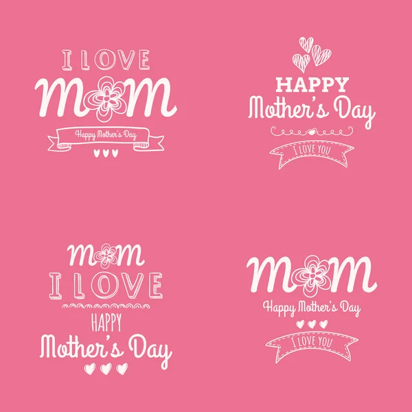 Happy mother day — Stock Vector