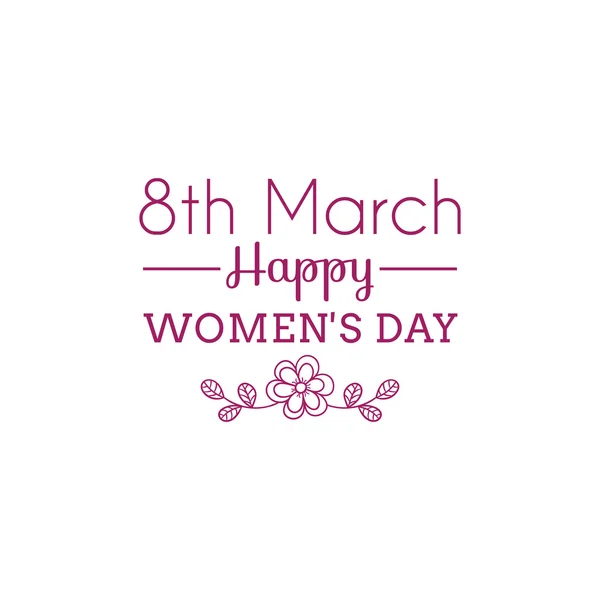 Happy Women Day — Stock Vector