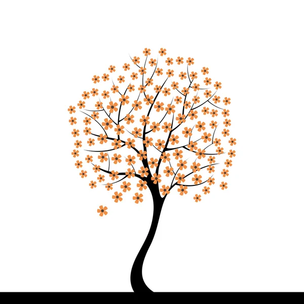 Niedlicher abstrakter Baum — Stockvektor