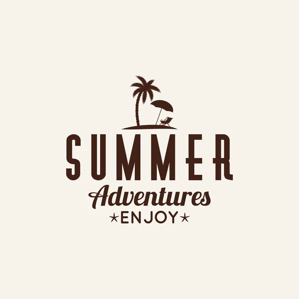Etiqueta de vacaciones de verano — Archivo Imágenes Vectoriales