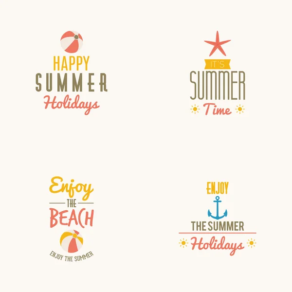 Letnie wakacje oznakowania — Wektor stockowy