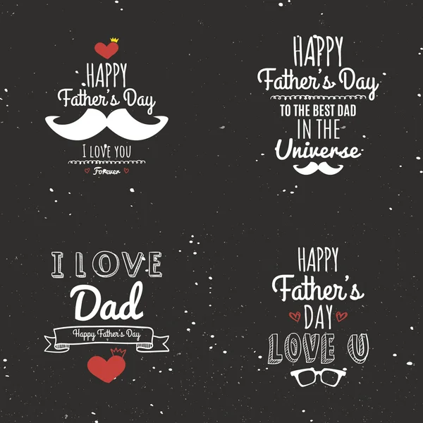 Father day labels — Stock Vector