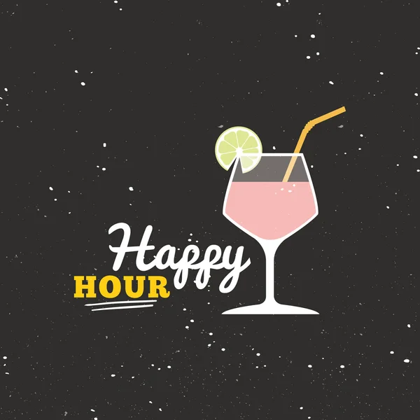 Happy hour etykiety — Wektor stockowy