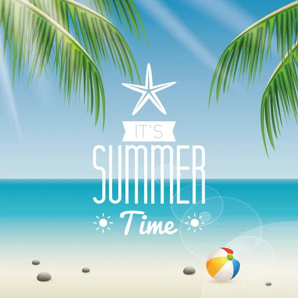 Summer Vacation label — Stock Vector
