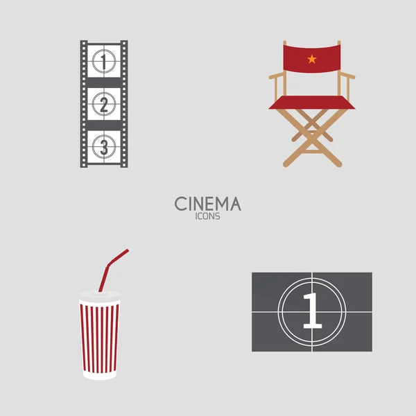 Objets abstraits du cinéma — Image vectorielle
