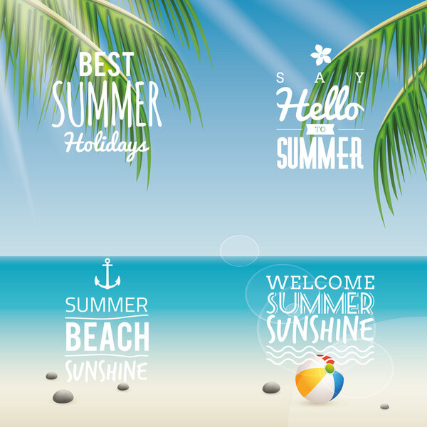 Summer Vacation labels