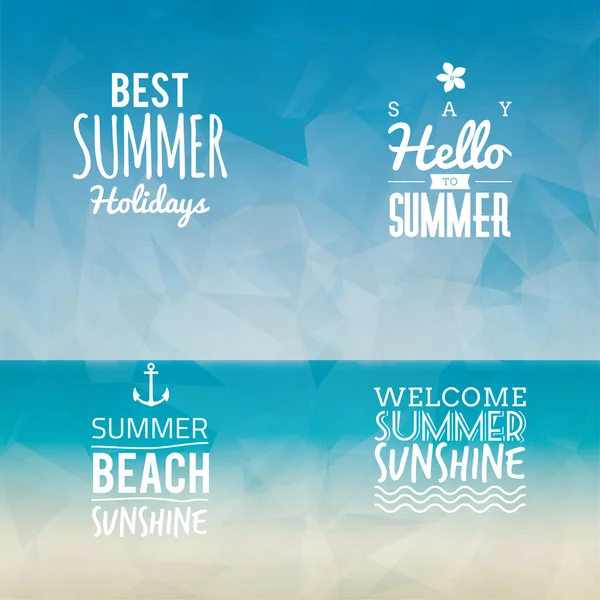 Summer Vacation labels — Stock Vector