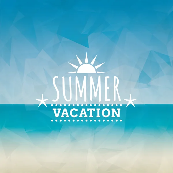 Summer Vacation label — Stock Vector