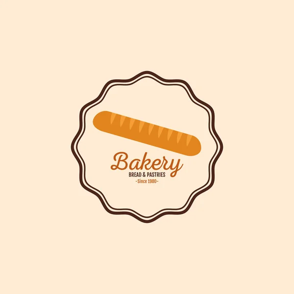 Delicious bakery label — Stock Vector