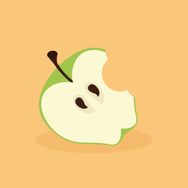 Абстрактное вкусное яблоко — стоковый вектор