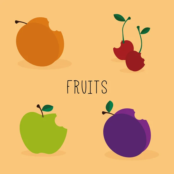 Fruits délicieux abstraits — Image vectorielle