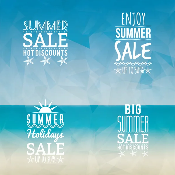 Etiquetas de venda de verão — Vetor de Stock