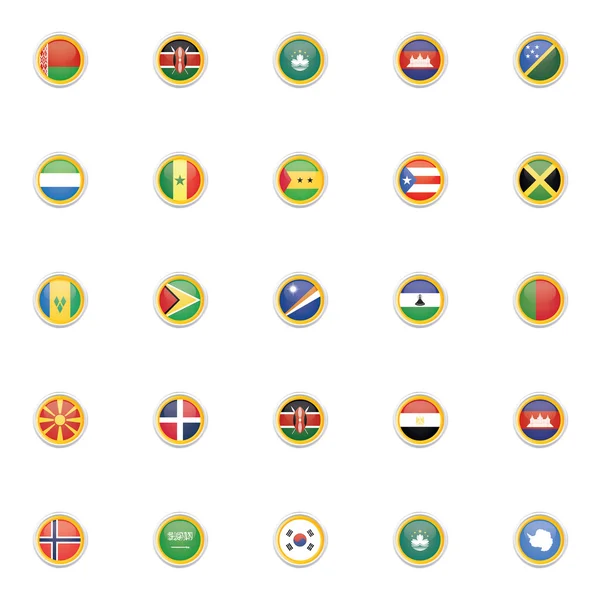 Bandiere speciali del paese — Vettoriale Stock