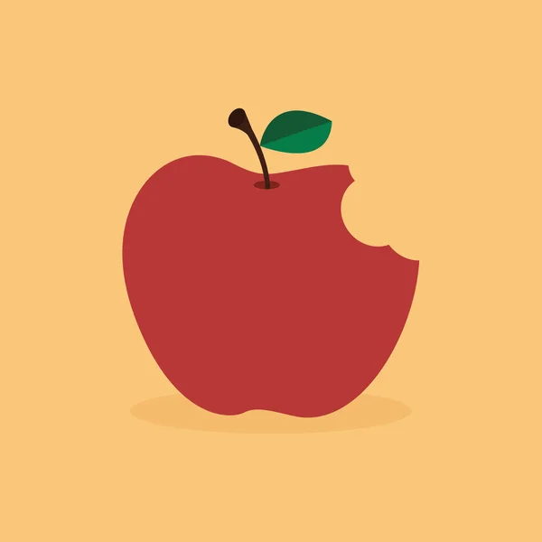 Абстрактное вкусное яблоко — стоковый вектор