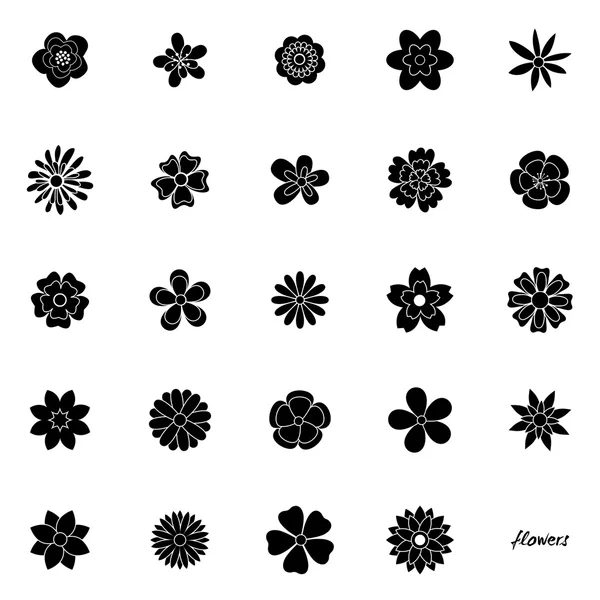 Soyut şirin çiçekler