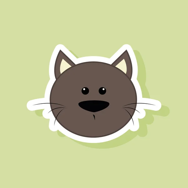Niedliches Katzengesicht — Stockvektor