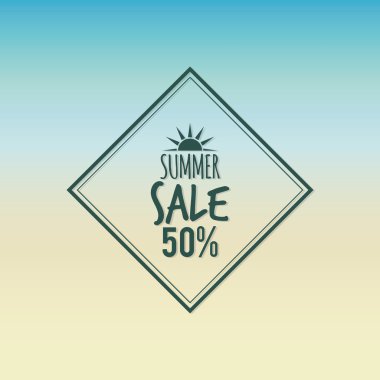 yaz indirimi etiketi