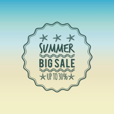 yaz indirimi etiketi