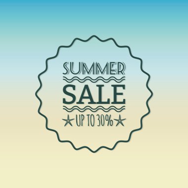 yaz indirimi etiketi